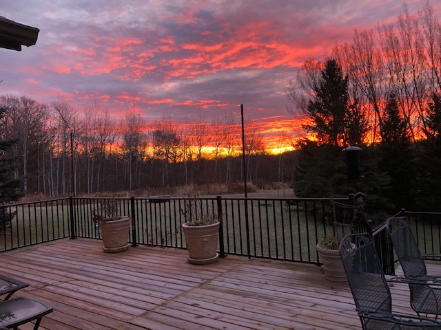 Lovely deck - back of house