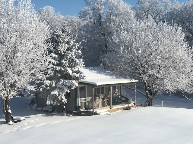 The Cabin in Winter White