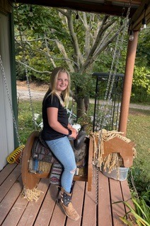Riding on the cabin deck